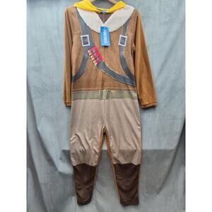 Fortnite Hooded Raptor Jumpsuit Pajamas Coveralls Costume Men’s Size XL